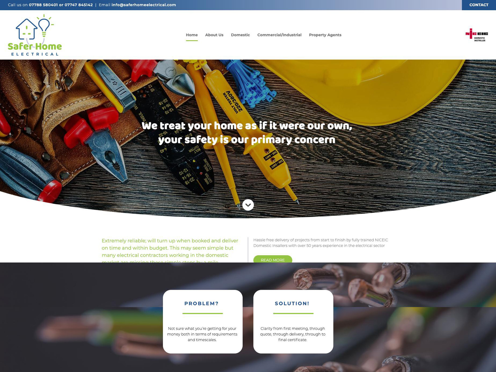 A selection of recent construction websites created by it'seeze Twickenham